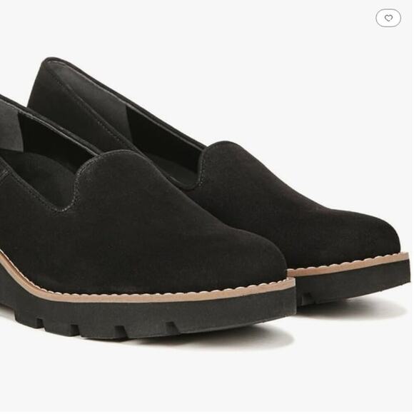 Vionic Womens Willa Slip On Loafers  9 Medium (B,M) | Black Suede - Picture 3 of 5